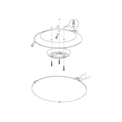 Eglo - LED Plafondverlichting LED/11W/230V