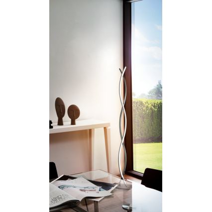 Eglo - LED vloerlamp LED/36W/230V glanzend chroom