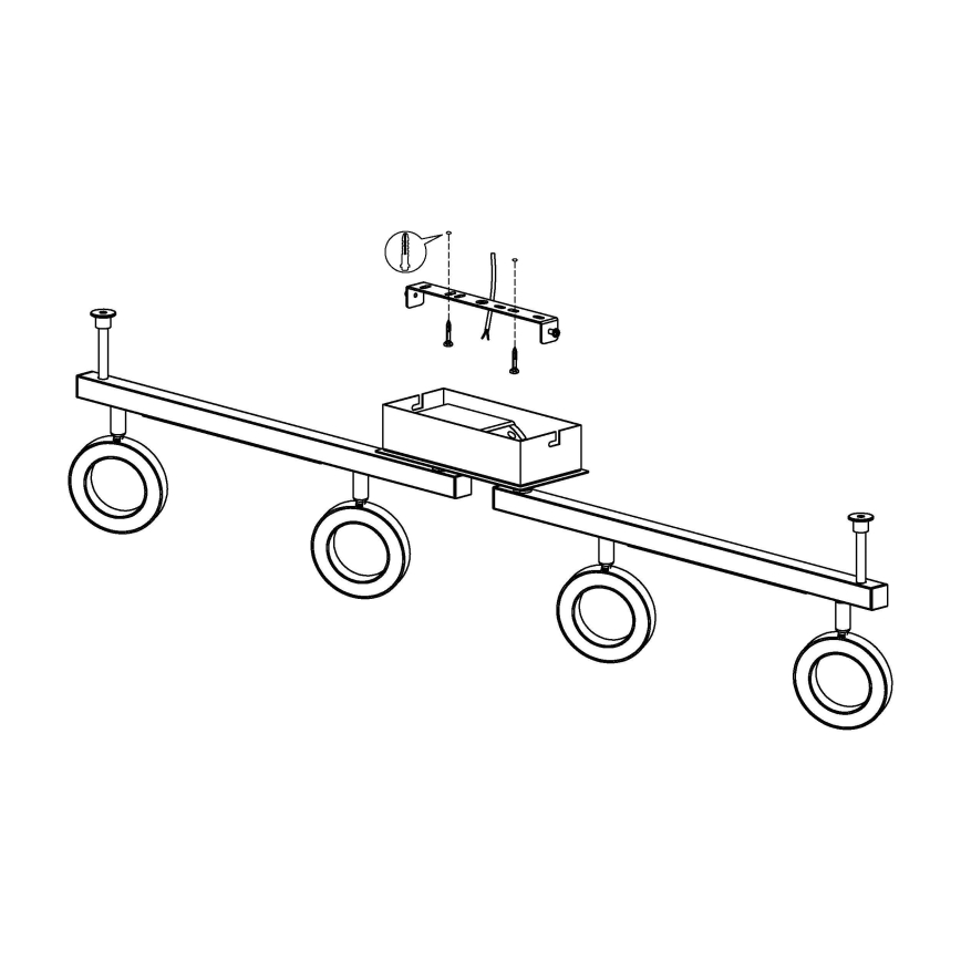 Eglo - Spot 4xLED/3,2W + 2xLED/3,3/230V