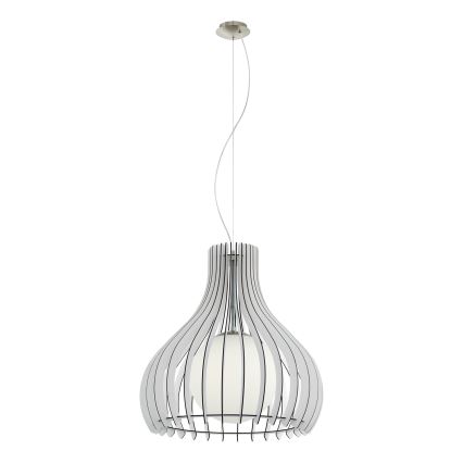 Eglo 96211 - Hanglamp aan kabel TINDORI 1xE27/60W/230V Ø 50 cm wit