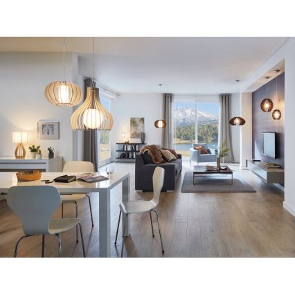 Eglo 96211 - Hanglamp aan kabel TINDORI 1xE27/60W/230V Ø 50 cm wit