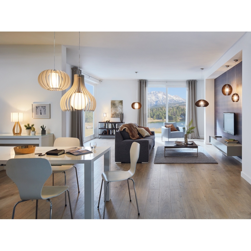 Eglo 96211 - Hanglamp aan kabel TINDORI 1xE27/60W/230V Ø 50 cm wit