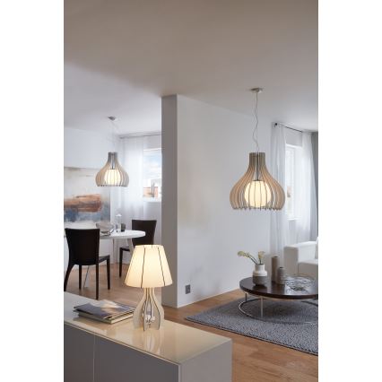 Eglo 96211 - Hanglamp aan kabel TINDORI 1xE27/60W/230V Ø 50 cm wit