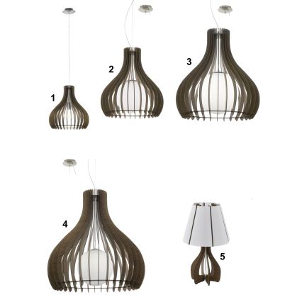 Eglo 96219 - Kroonluchter TINDORI 1xE27/60W/230V