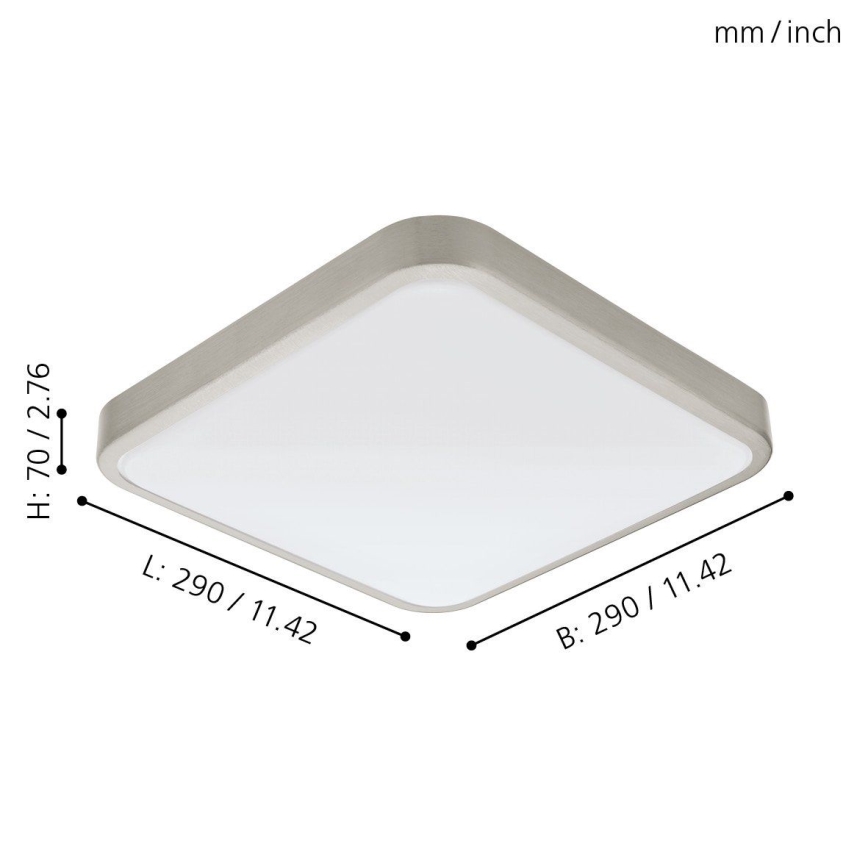 Eglo 96231 - LED plafondlamp voor badkamer MANILVA LED/16W/230V IP44