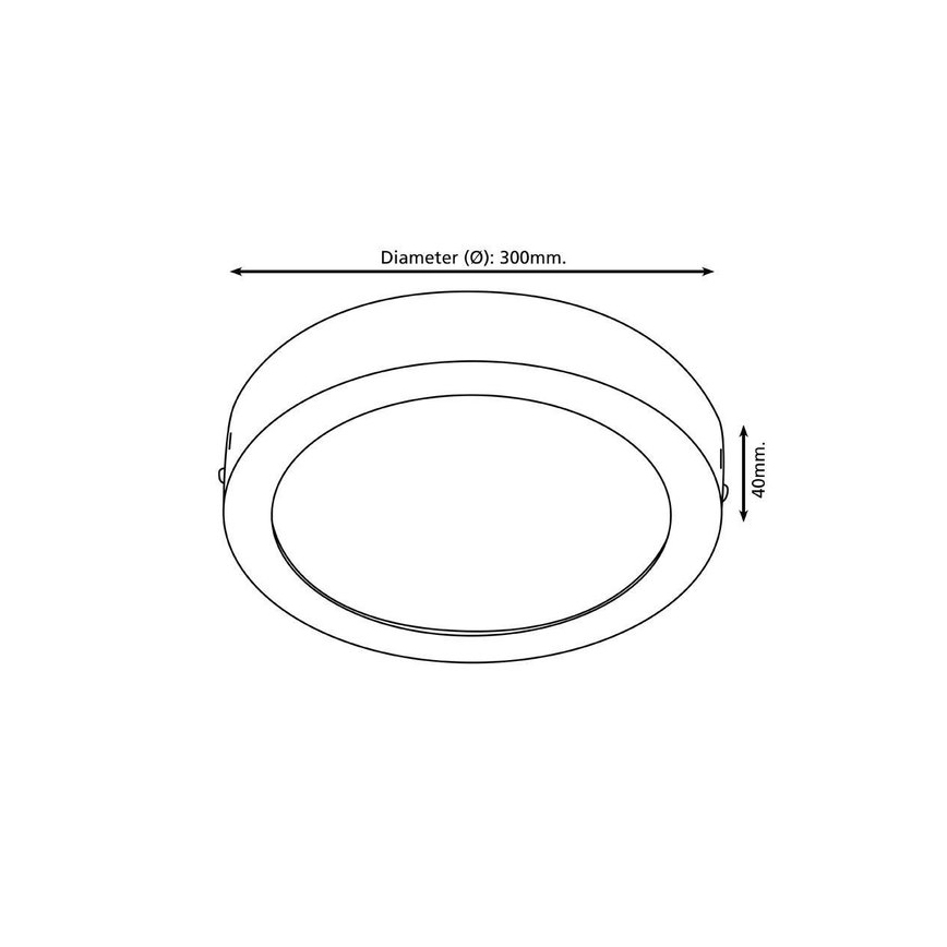 Eglo 96246 - LED-badkamerarmatuur FUEVA 1 LED/22W/230V IP44 Ø 30 cm