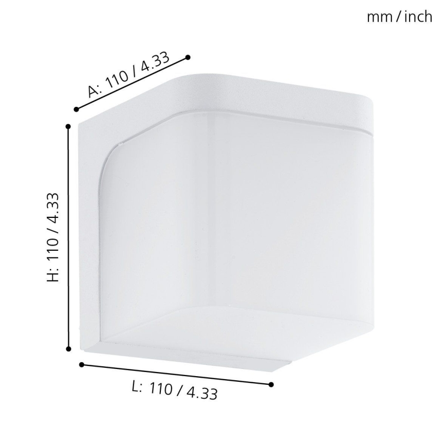 Eglo - LED Wandlamp voor buiten LED/4,9W/230V IP44