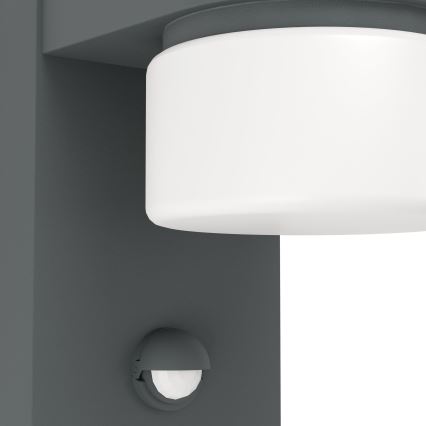 Eglo - LED Wandlamp voor buiten met sensor 2xLED/6W IP44