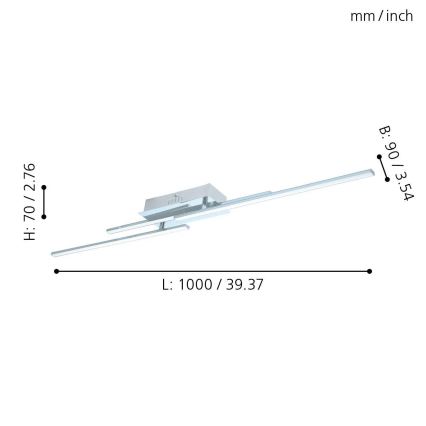 Eglo - LED Plafondverlichting 3xLED/6W/230V