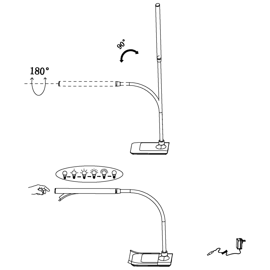 Eglo - LED Tafellamp dimbaar LED/3,5W/230V