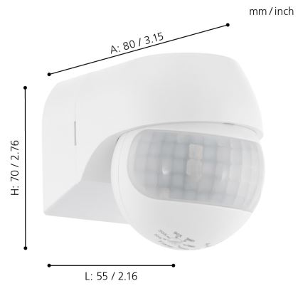 Eglo - Buitensensor IP44