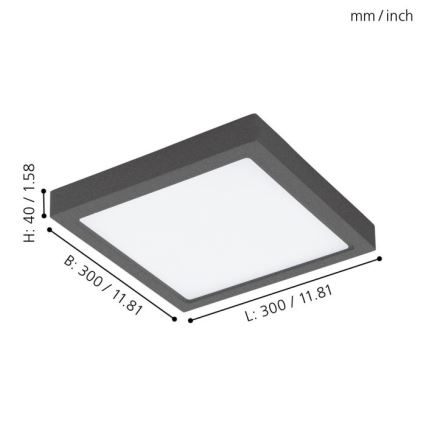 Eglo - LED Plafondverlichting voor buiten LED/22W IP44