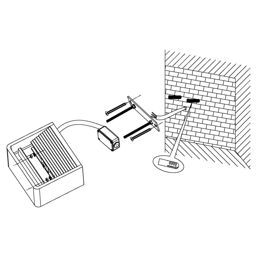 Eglo 96497 - LED buitenwandlamp DONINNI LED/6W/230V IP44