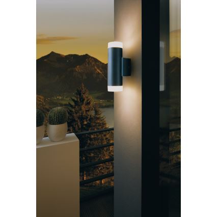 Eglo - LED Wandlamp voor buiten 2xGU10/5W IP44