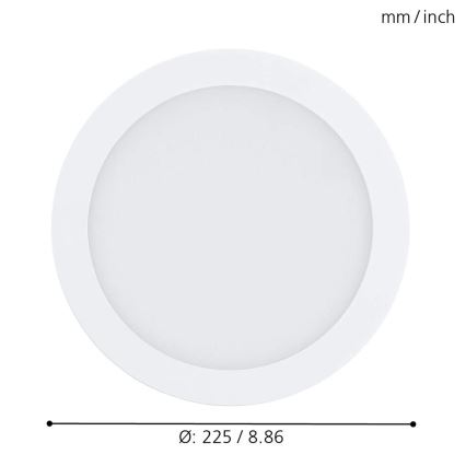 Eglo - LED RGBW dimbare inbouwspot FUEVA-C LED/15,6W/230V
