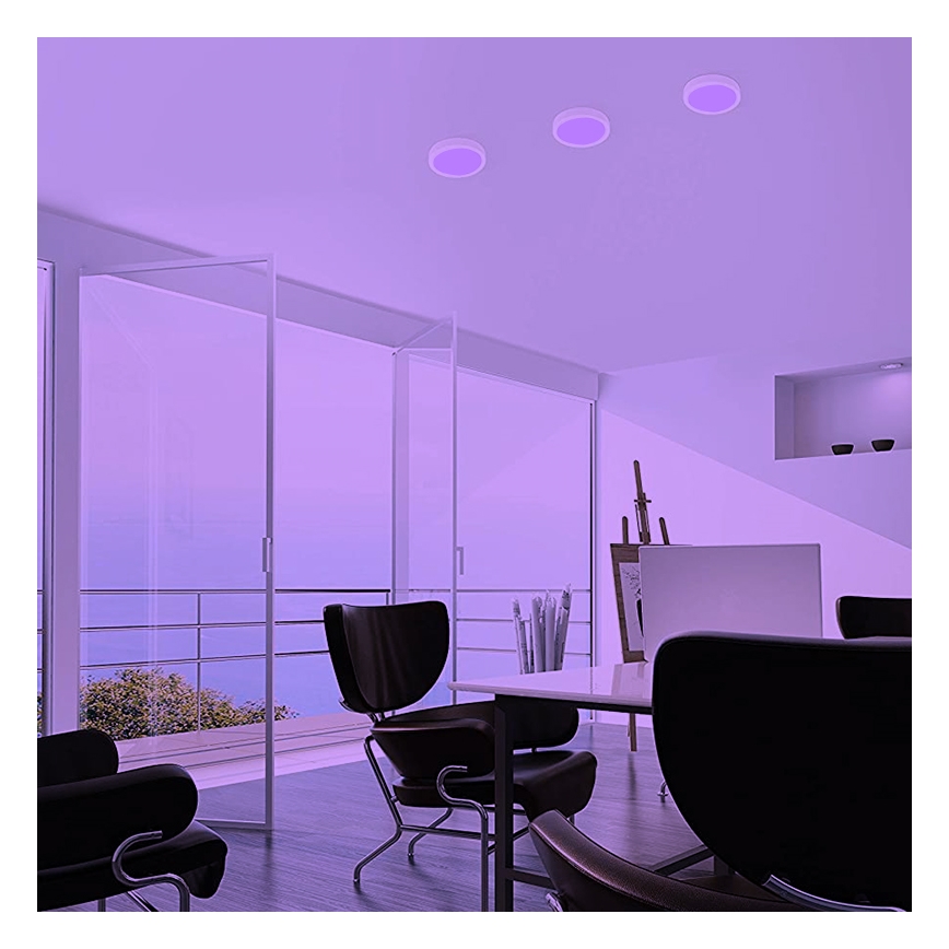 Eglo - Dimbare LED RGBW Plafond Lamp FUEVA-C LED/15,6W/230V Bluetooth