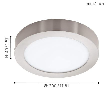 Eglo - Dimbare LED RGBW Plafond Lamp FUEVA-C LED/21W/230V Bluetooth