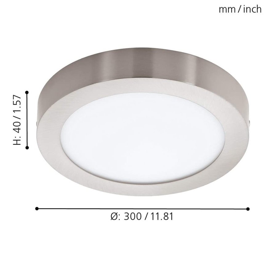 Eglo - Dimbare LED RGBW-plafondlamp FUEVA-C LED/21W/230V Bluetooth Ø 30 cm