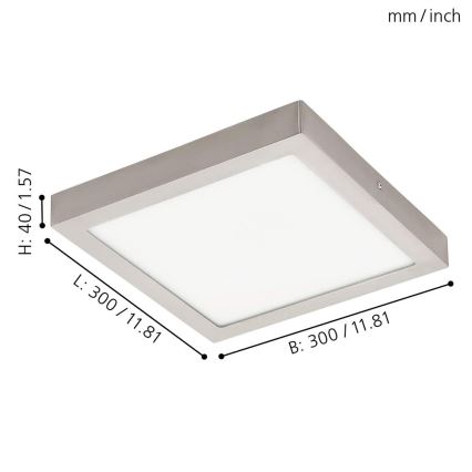 Eglo - Dimbare LED RGBW Plafond Lamp FUEVA-C LED/21W/230V