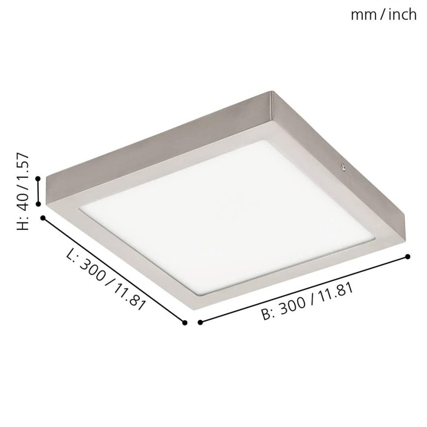 Eglo - LED RGBW dimbare plafondlamp FUEVA-C LED/21W/230V 30x30 cm