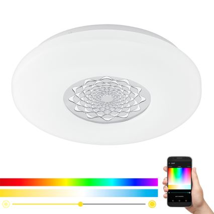 Eglo - Dimbare LED RGBW Plafond Lamp CAPASSO-C LED/17W/230V