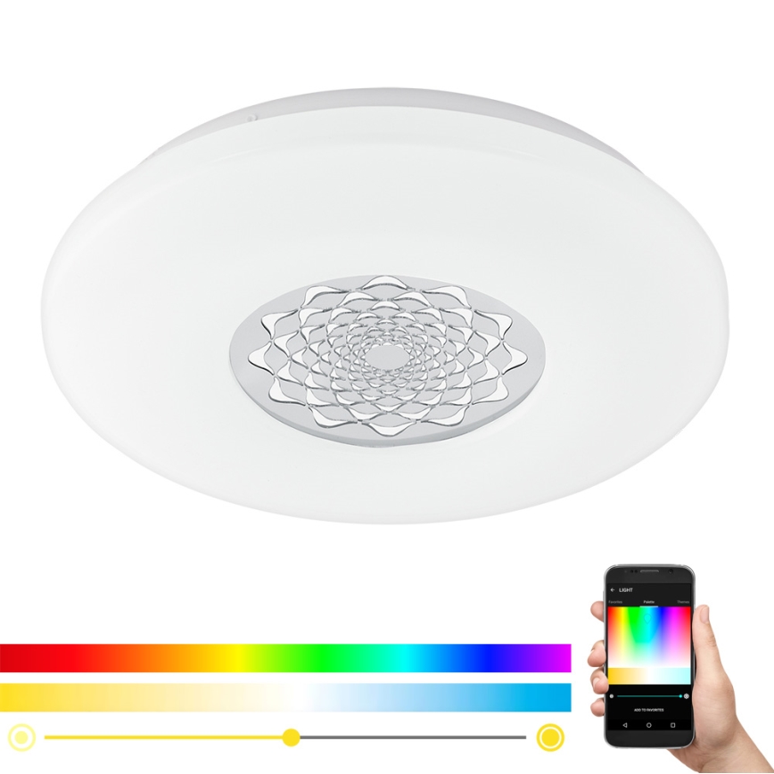 Eglo - Dimbare LED RGBW Plafond Lamp CAPASSO-C LED/17W/230V
