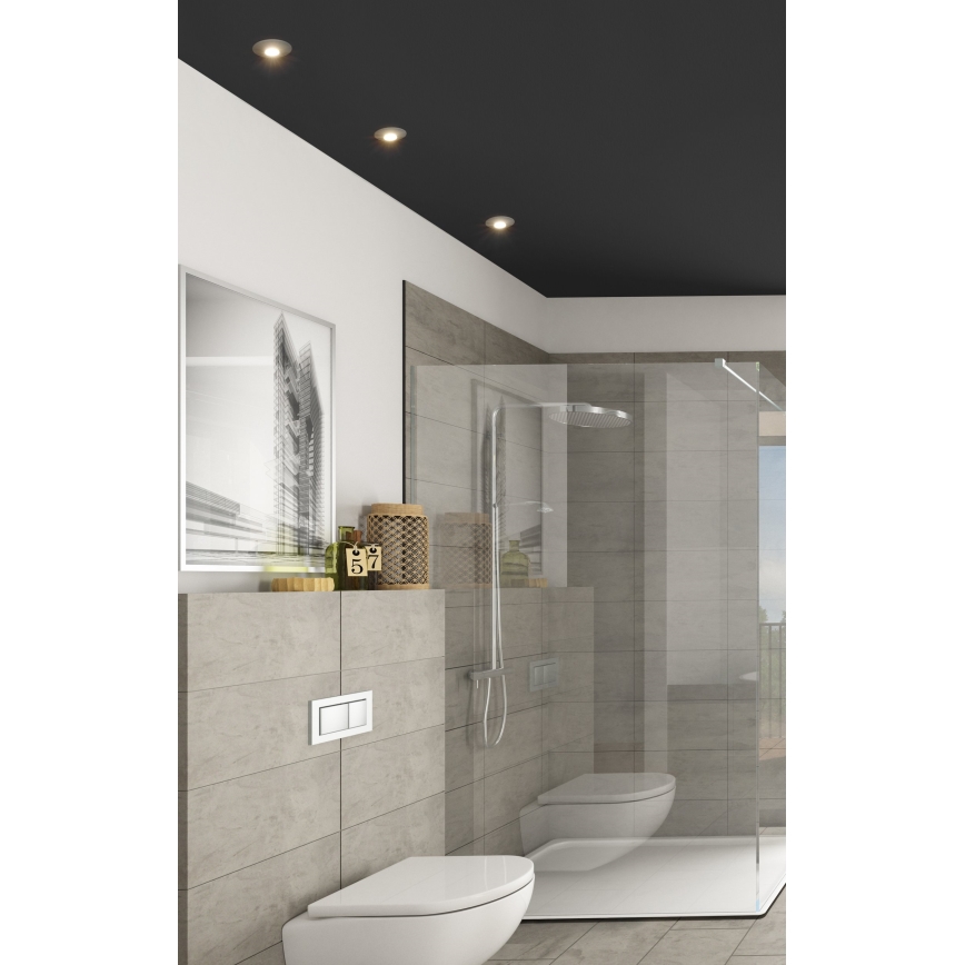Eglo - LED Badkamer plafondlamp inbouw 3xLED/1W/230V IP44