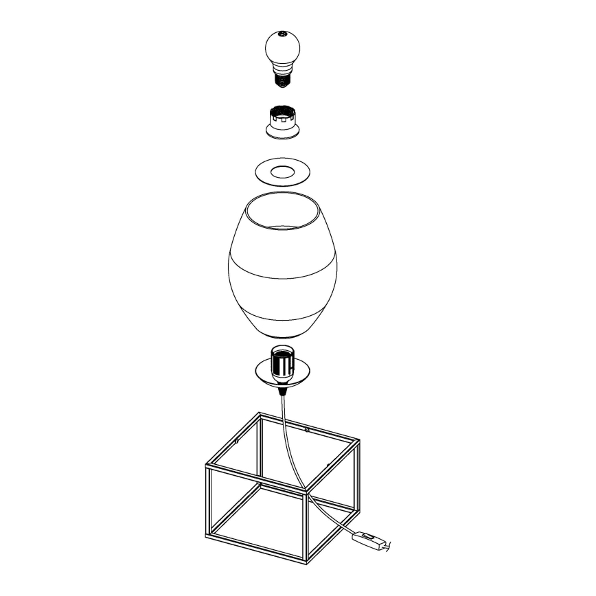 Eglo - Tafellamp 1xE27/40W/230V