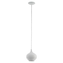 Eglo 97212 - Hanglamp aan koord CAMBORNE 1xE27/60W/230V wit diameter 190 mm
