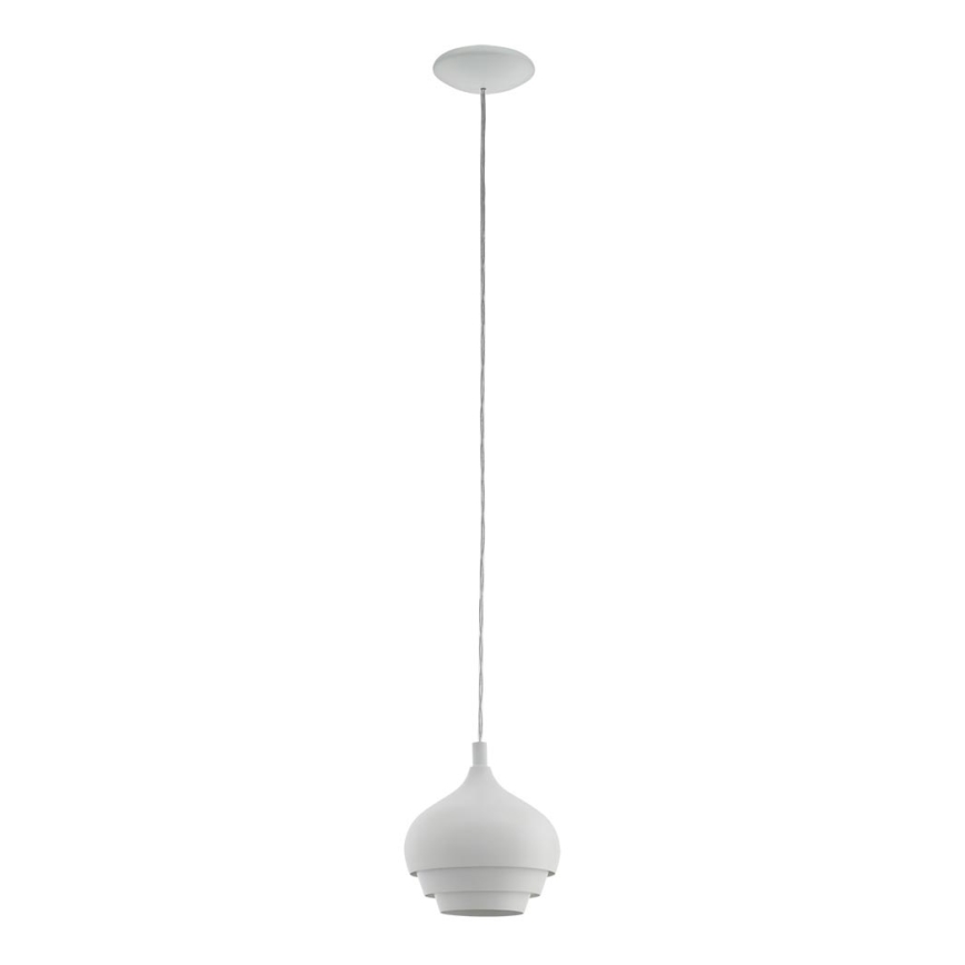 Eglo 97212 - Hanglamp aan koord CAMBORNE 1xE27/60W/230V wit diameter 190 mm