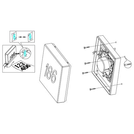 Eglo - LED Dimbare Buitenwandlamp TORAZZA-C LED/14W/230V IP44