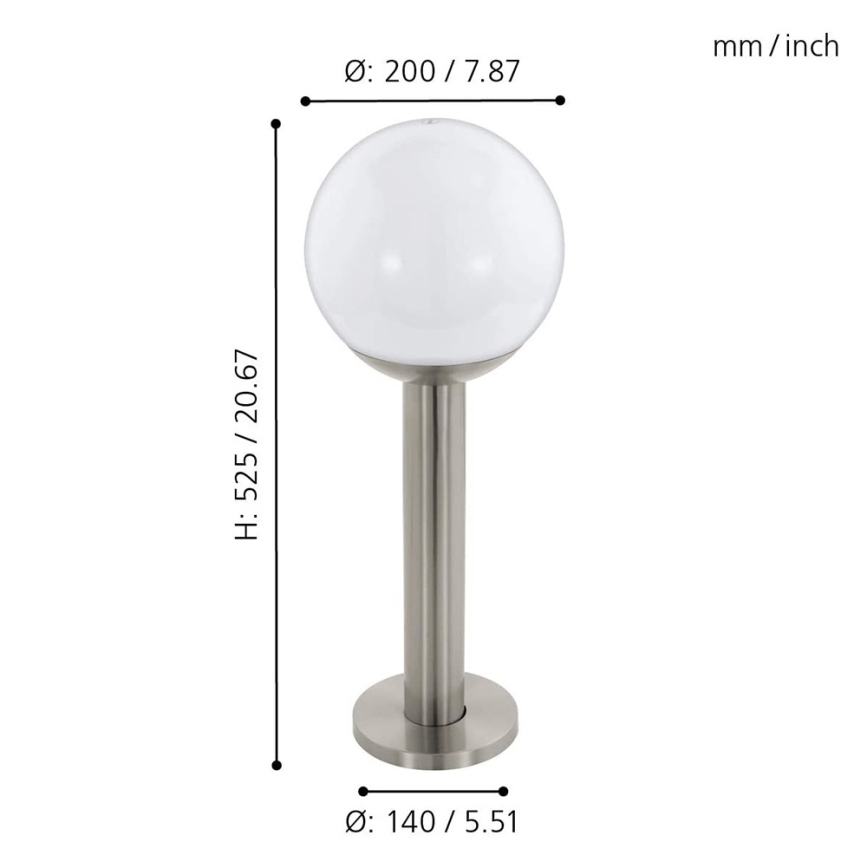 Eglo - LED dimbare buitenlamp NISIA-C 1xE27/9W/230V 525 mm IP44