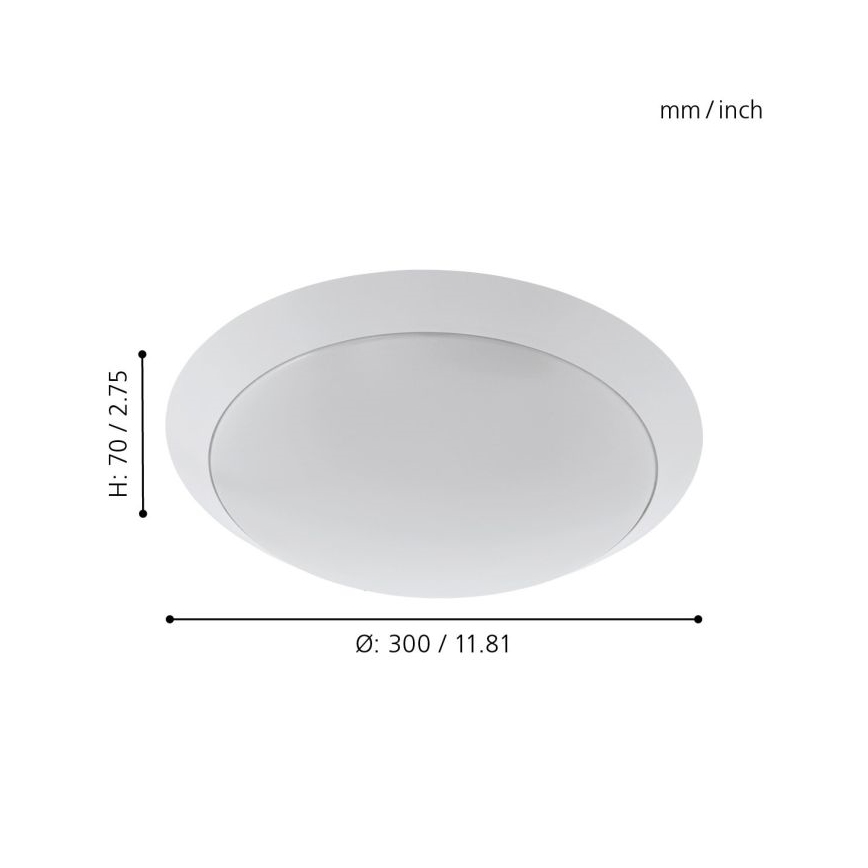 Eglo - LED Badkamer plafondverlichting LED/11W/230V wit IP44