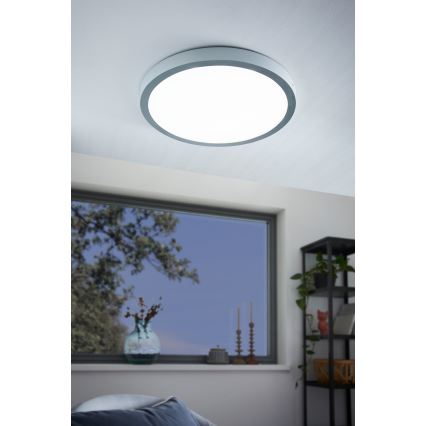 Eglo - LED Plafondverlichting 1xLED/25W/230V zilver rond 4000K