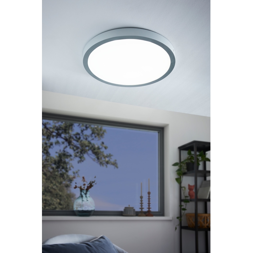 Eglo - LED Plafondverlichting 1xLED/25W/230V zilver rond 4000K