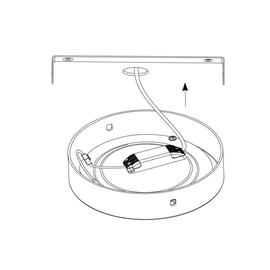 Eglo - LED Plafondverlichting 1xLED/25W/230V zilver rond 4000K