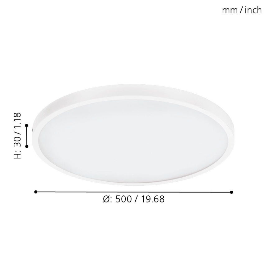 Eglo - LED Plafondverlichting dimbaar 1xLED/25W/230V