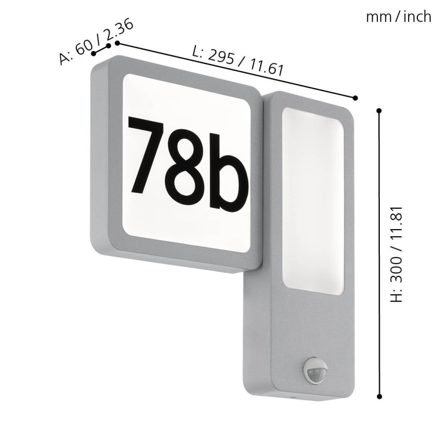 Eglo - LED buitenwandlamp 2xLED/2,7W + LED/3,6W/230V IP44
