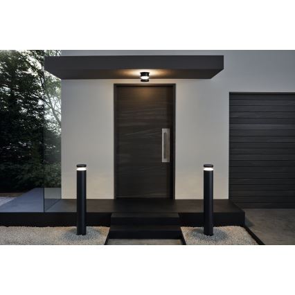 Eglo - LED buitenwandlamp LED/11W/230V zwart IP44