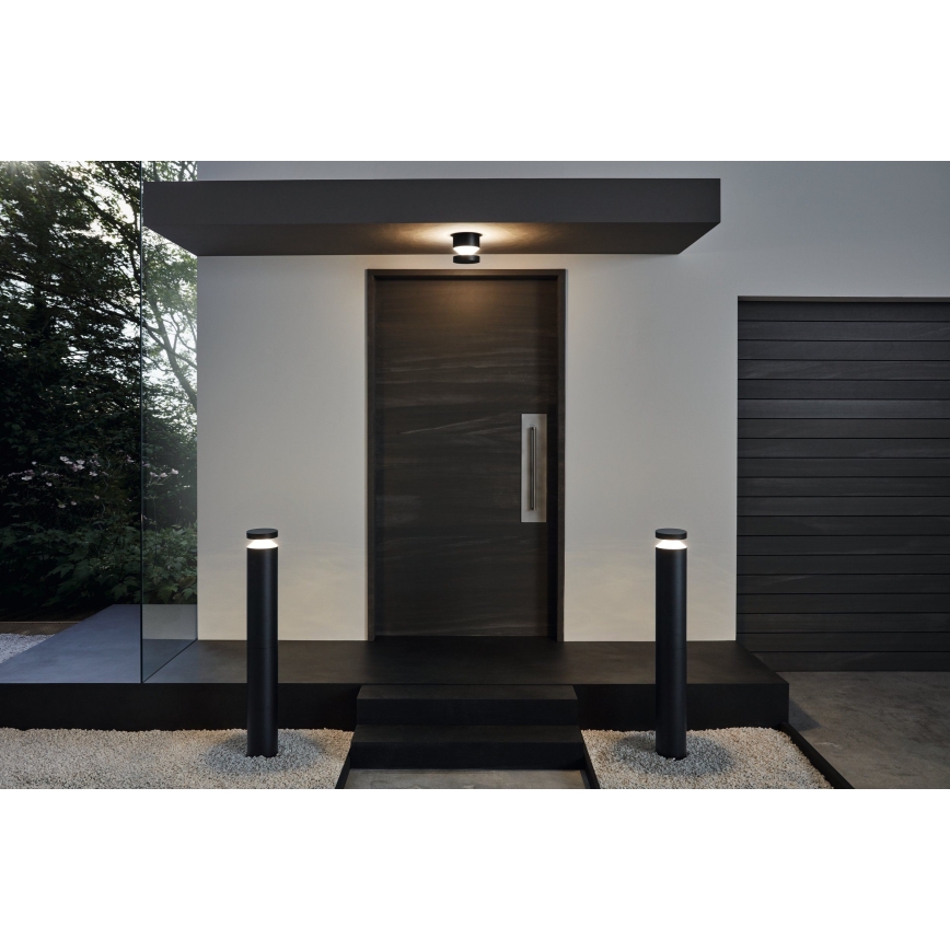 Eglo - LED buitenwandlamp LED/11W/230V zwart IP44