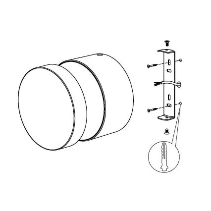 Eglo - LED Wandlamp voor buiten LED/11W/230V zwart IP44