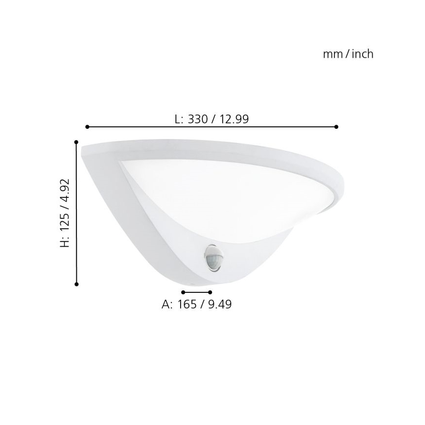 Eglo - LED Buitenlamp met sensor 1xLED/9,3W/230V IP44