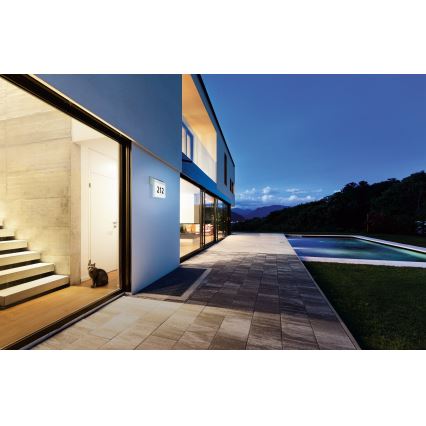 Eglo - Solar verlicht huisnummer LED/2W/3,7V 2000 mAh IP44