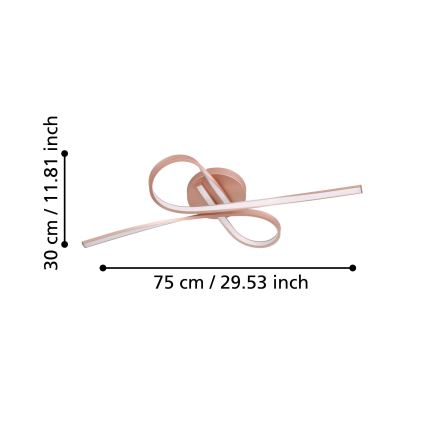 Eglo - LED Plafondlamp 2xLED/11W/230V