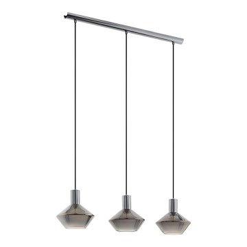 Eglo 97424 - Hanglamp aan kabel PONZANO 3xE27/60W/230V