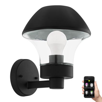 Eglo 97446 - LED Buiten wandlamp dimbaar VERLUCCA-C 1xE27/9W/230V IP44 Bluetooth