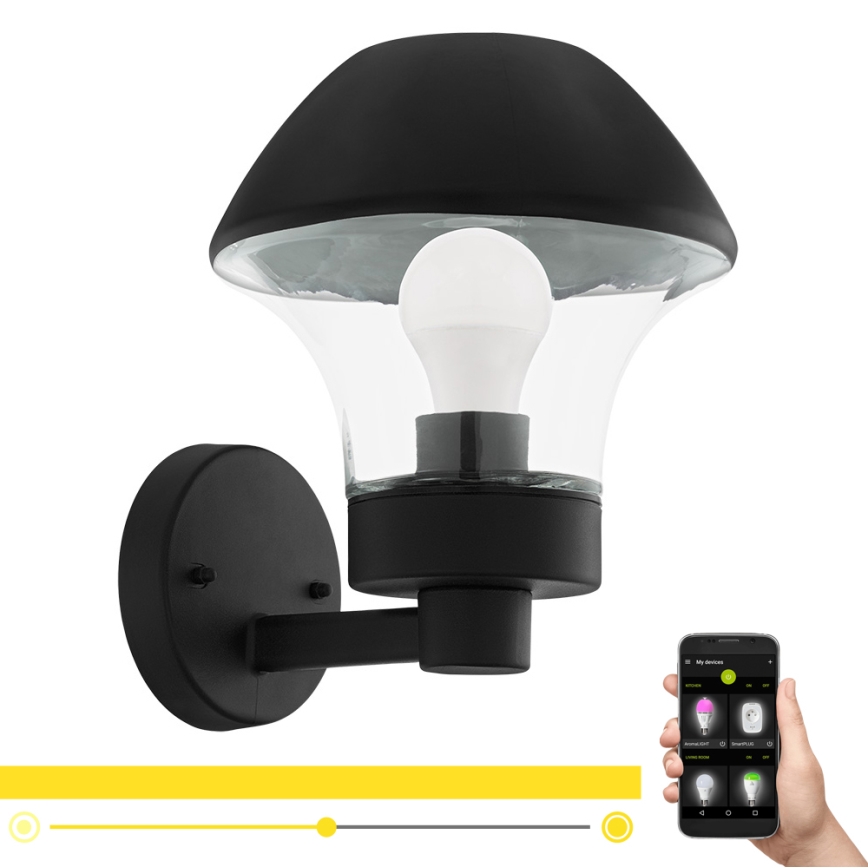 dubbel incident knal Eglo 97446 - LED Buitenlamp dimbaar VERLUCCA-C 1xE27/9W/230V IP44 Bluetooth  | Lampenmanie