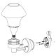 Eglo 97446 - LED Buiten wandlamp dimbaar VERLUCCA-C 1xE27/9W/230V IP44 Bluetooth