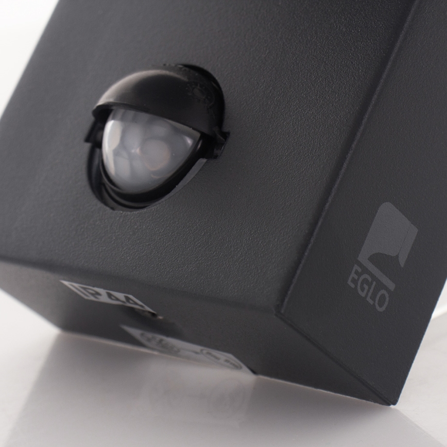 Eglo - Buiten wandlamp met sensor 1xE27/10W/230V IP44