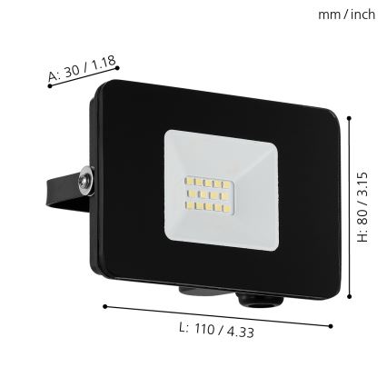 Eglo - LED Schijnwerper LED/10W/230V IP65